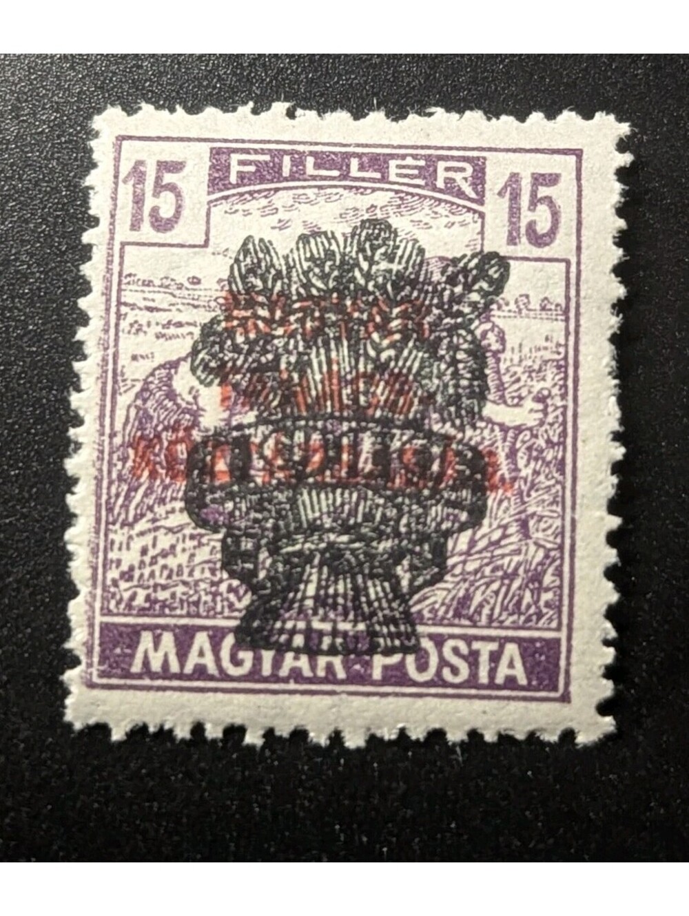 1920 Hungary Stamps 15c Harvesting Wheat OP - Mint MOGH